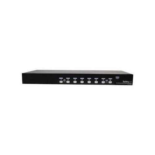 StarTech.com 8 Port Rackmount USB VGA KVM Switch - 8-fach VGA Umschalter mit Audio und OSD (On-Scree Produktbild Additional View 2 L