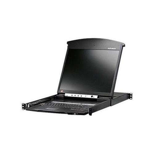 ATEN KL1508AiM - KVM-Konsole mit KVM-Switch - 8 Anschlüsse - PS/2, USB - 43.2 cm (17") Produktbild