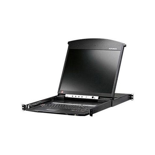 ATEN ALTUSEN KL1508AiN - KVM-Konsole mit KVM-Switch - 8 Anschlüsse - PS/2, USB - German QWERTZ - 48. Produktbild