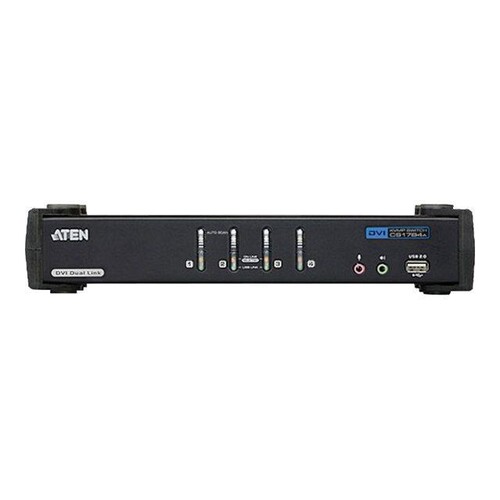 ATEN CubiQ CS1784A - KVM-/Audio-Switch - 4 x KVM/Audio Produktbild Additional View 2 L