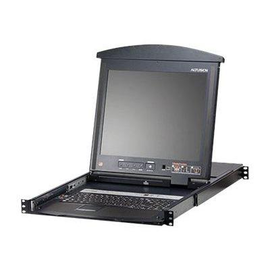 ATEN ALTUSEN KL1508AN - KVM-Konsole mit KVM-Switch - 8 Anschlüsse - PS/2, USB - German QWERTZ - 48.3 Produktbild