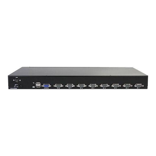 StarTech.com 8 Port 1U Rackmount USB KVM Switch Kit with OSD and Cables - Rack mount KVM - VGA KVM S Produktbild Additional View 1 L