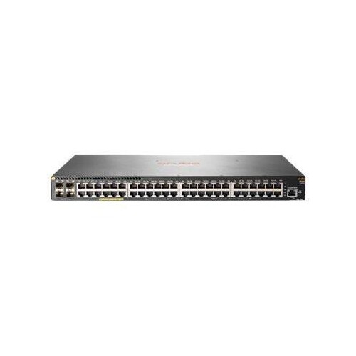 HPE Aruba 2930F 48G PoE+ 4SFP - Switch - L3 - managed - 48 x 10/100/1000 (PoE+) Produktbild Front View L