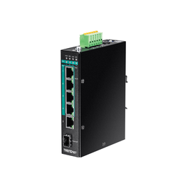 TRENDnet TI-PG541I - Switch - managed - 4 x 10/100/1000 (PoE+) Produktbild