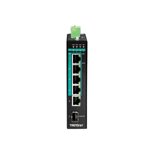 TRENDnet TI-PG541I - Switch - managed - 4 x 10/100/1000 (PoE+) Produktbild Additional View 1 L