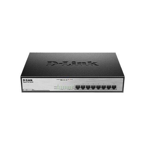 D-Link DGS 1008MP - Switch - unmanaged - an Rack montierbar - PoE (140 W) Produktbild