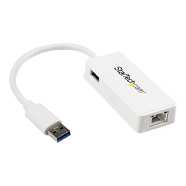 StarTech.com USB 3.0 SuperSpeed auf Gigabit Ethernet Lan Adapter mit USB Port Produktbild
