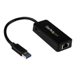 StarTech.com USB 3.0 SuperSpeed auf Gigabit Ethernet Lan Adapter mit USB Port Produktbild Additional View 2 S