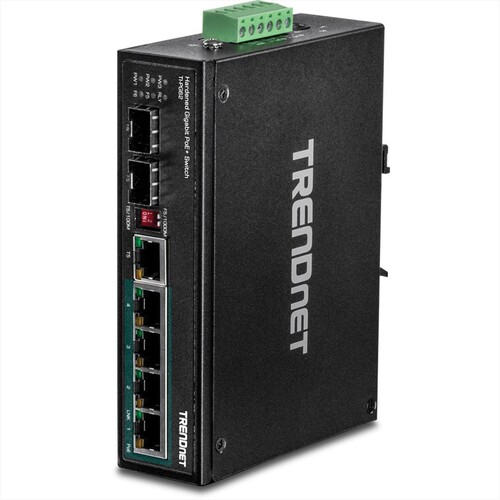 TRENDnet TI-PG62 - Switch - unmanaged - 4 x 10/100/1000 (PoE+) Produktbild Additional View 1 L