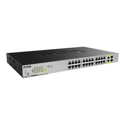 D-Link DGS 1026MP - Switch - unmanaged - 24 x 10/100/1000 (PoE) Produktbild Additional View 1 L
