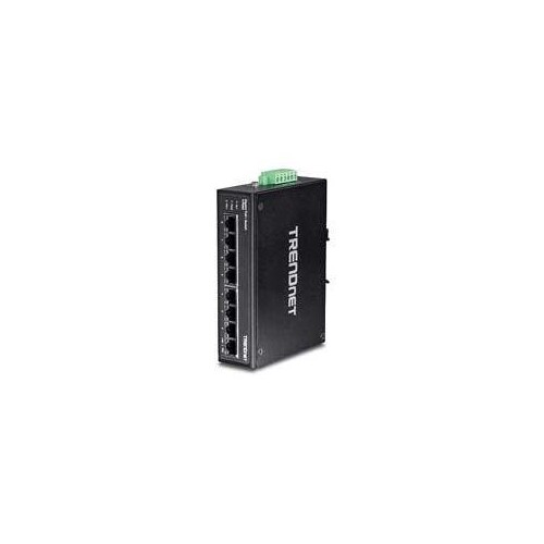 TRENDnet TI-PG80 - Switch - unmanaged - 8 x 100/1000/10000 - an DIN-Schiene montierbar, wandmontierb Produktbild Additional View 1 L