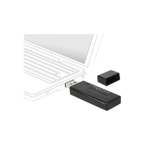 Delock USB 3.0 Dual Band WLAN ac/a/b/g/n Stick Produktbild Front View L