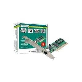 DIGITUS Single Port Fast Ethernet Netzwerkkarte, RJ45, PCI, Realtek Chipsatz Produktbild