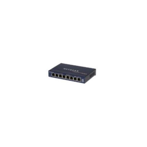 Netgear GS108 - Switch - 8 x 10/100/1000 - Desktop Produktbild Additional View 4 L