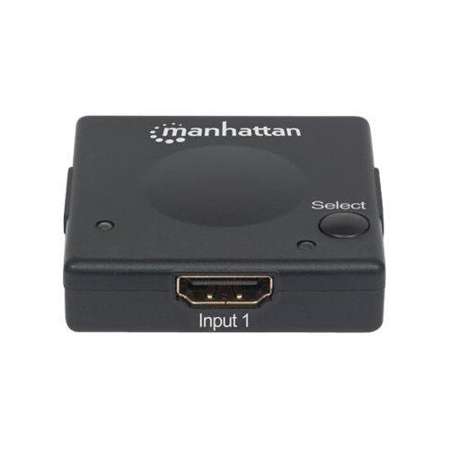 Manhattan HDMI Switch 2-Port, 1080p, Connects x2 HDMI sources to x1 display, Automatic and Manual Sw Produktbild Additional View 2 L