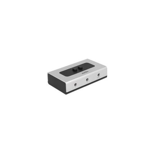 Delock Switch Stereo Jack 3.5 mm - Audio-Switch Produktbild Front View L