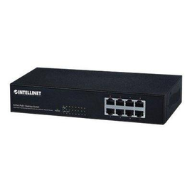 IC Intracom Intellinet 8-Port Fast Ethernet PoE+ Switch, 8 x PoE ports, IEEE 802.3at/af Power-over-E Produktbild