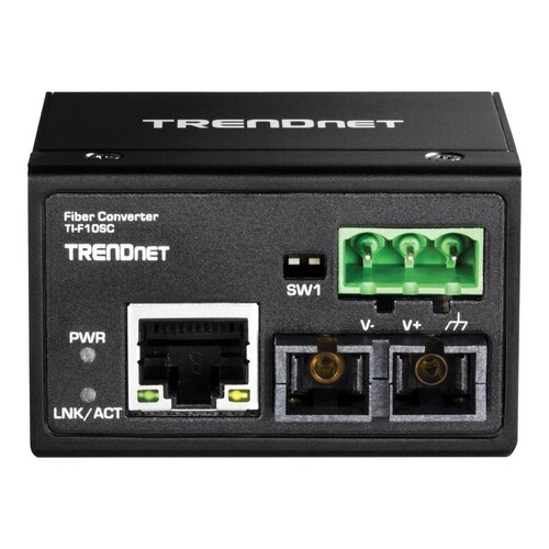 TRENDnet TI-F10SC - Medienkonverter - 100Mb LAN Produktbild Additional View 1 L