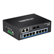 TRENDnet TI-G102 - Switch - unmanaged - 8 x 10/100/1000 + 2 x Kombi-Gigabit-SFP Produktbild Additional View 4 S