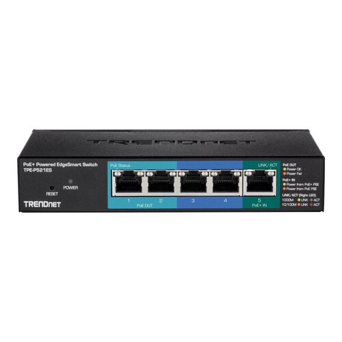 TRENDnet TPE P521ES - Switch - Smart - 1 x 10/100/1000 (PoE+ input) Produktbild
