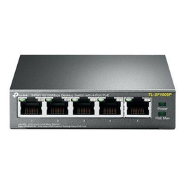 TP-LINK TL-SF1005P - Switch - unmanaged - 5 x 10/100 (4 PoE) Produktbild