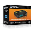 TRENDnet TPE TG80G GREENnet PoE+ Switch - Switch - 8 x 10/100/1000 (PoE+) Produktbild Additional View 2 S