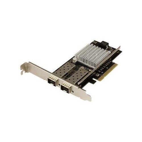 StarTech.com 10G Network Card - 2x 10G Open SFP+ Multimode LC Fiber Connector - Intel 82599 Chip - G Produktbild