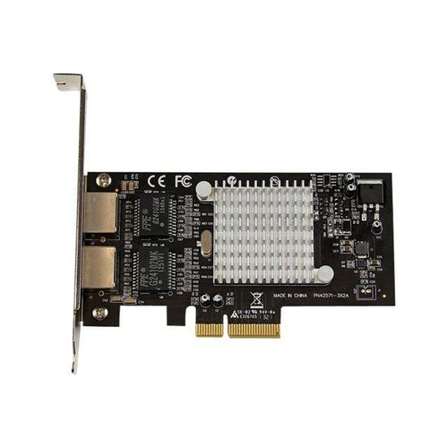 StarTech.com Dual Port PCI Express (PCIe x4) Gigabit Ethernet Server Adapter - 2 Port Network Card - Produktbild Additional View 1 L