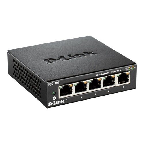 D-Link DGS 105 - Switch - 5 x 10/100/1000 - Desktop Produktbild