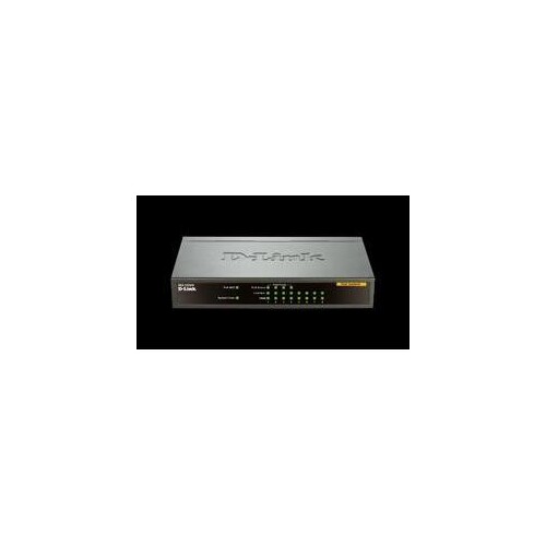 D-Link DES 1008PA - Switch - unmanaged - 4 x 10/100 (PoE) Produktbild Additional View 3 L