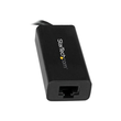 StarTech.com USB C to Gigabit Ethernet Adapter - Black - USB 3.1 to RJ45 LAN Network Adapter - USB T Produktbild Additional View 2 S