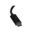 StarTech.com USB C to Gigabit Ethernet Adapter - Black - USB 3.1 to RJ45 LAN Network Adapter - USB T Produktbild Additional View 3 S