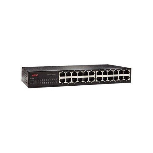 APC 24 Port 10/100 Ethernet Switch - Switch - 24 x 10/100 Produktbild Additional View 1 L