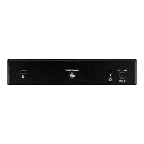 D-Link DGS 1008P - Switch - unmanaged - 4 x 10/100/1000 (PoE) Produktbild Additional View 1 L