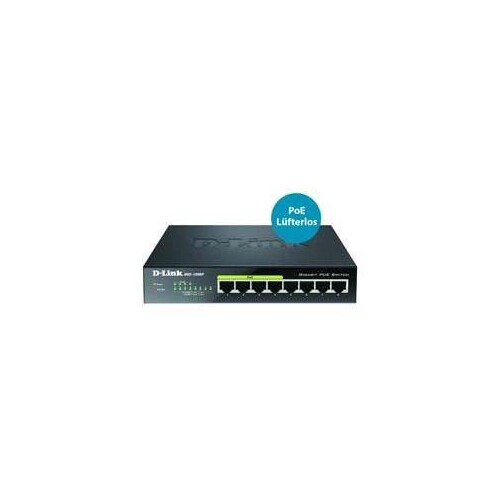 D-Link DGS 1008P - Switch - unmanaged - 4 x 10/100/1000 (PoE) Produktbild Additional View 3 L