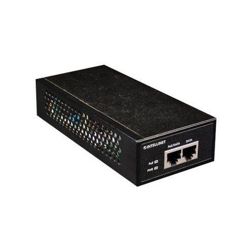 IC Intracom Intellinet Gigabit High-Power PoE+ Injector, 1 x 30 W, IEEE 802.3at/af Power over Ethern Produktbild Additional View 1 L