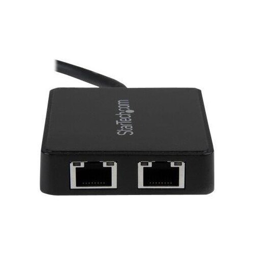 StarTech.com USB 3.0 SuperSpeed auf Dual Port Gigabit Ethernet LAN Adapter Produktbild Additional View 4 L