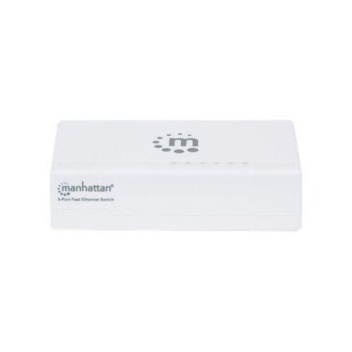 Manhattan 5-Port Fast Ethernet Switch, Plastic, Three Year Warranty, Box Produktbild Additional View 1 L