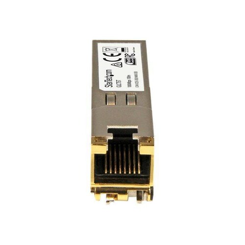 StarTech.com Gigabit RJ45 Kupfer SFP Transceiver Modul - Cisco GLC-T kompatibel - 1000Base-T - Mini- Produktbild Additional View 1 L