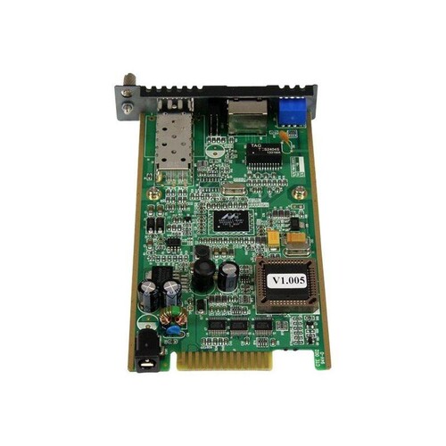 StarTech.com Gigabit Ethernet LWL / Glasfaser Medienkonverter Kartenmodul mit SFP - 1000 Mbit Multim Produktbild Additional View 2 L