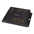 StarTech.com 8 Port PoE+ Gigabit Ethernet Switch plus 2 SFP Ports - Industrieller Managed Gigabit Sw Produktbild