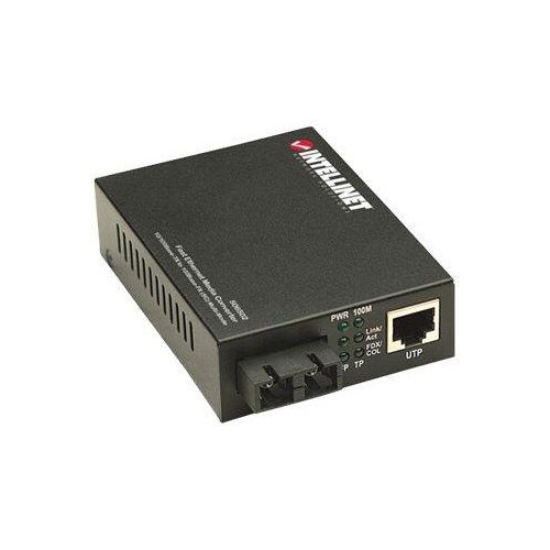 IC Intracom Intellinet Fast Ethernet Media Converter, 10/100Base-Tx to 100Base-Fx (SC) Produktbild