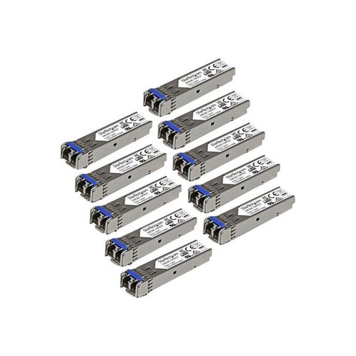 StarTech.com Gigabit LWL SFP Transceiver Modul - HP J4859C kompatibel - SM/MM LC mit DDM - 10km / 55 Produktbild