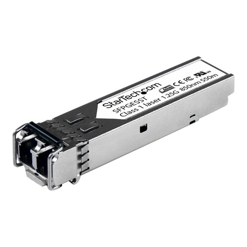 StarTech.com Cisco kompatibles Gigabit SFP Transceiver Modul MM LC - Mini-GBIC bis 550m - Glasfaser Produktbild
