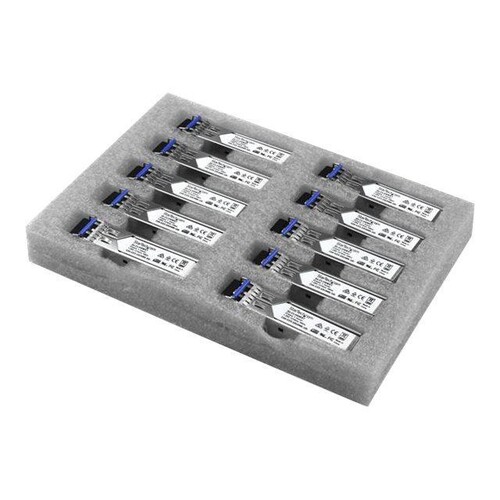 StarTech.com Gigabit LWL SFP Transceiver Modul - Cisco GLC-LH-SM kompatibel - SM/MM LC - 550m - Mini Produktbild Additional View 1 L