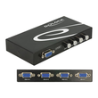 Delock Switch VGA 4 port manual bidirectional Produktbild Additional View 1 S