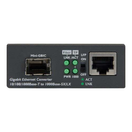 StarTech.com Gigabit Ethernet LWL / Glasfaser Medienkonverter mit SFP - 1000 Mbit/s Multimode Gigabi Produktbild Additional View 1 L