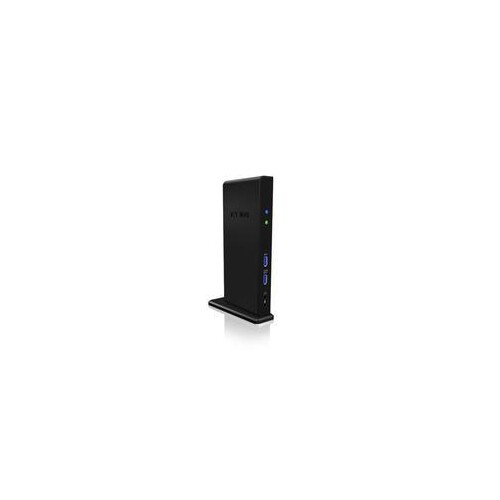 ICY BOX IB-DK2241AC - Dockingstation - USB - DVI, HDMI Produktbild Front View L