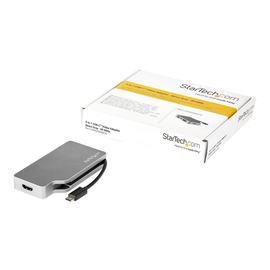 StarTech.com USB C Multiport Video Adapter with HDMI, VGA, Mini DisplayPort or DVI, USB Type C Monit Produktbild