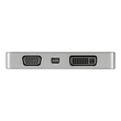 StarTech.com USB C Multiport Video Adapter with HDMI, VGA, Mini DisplayPort or DVI, USB Type C Monit Produktbild Additional View 1 S